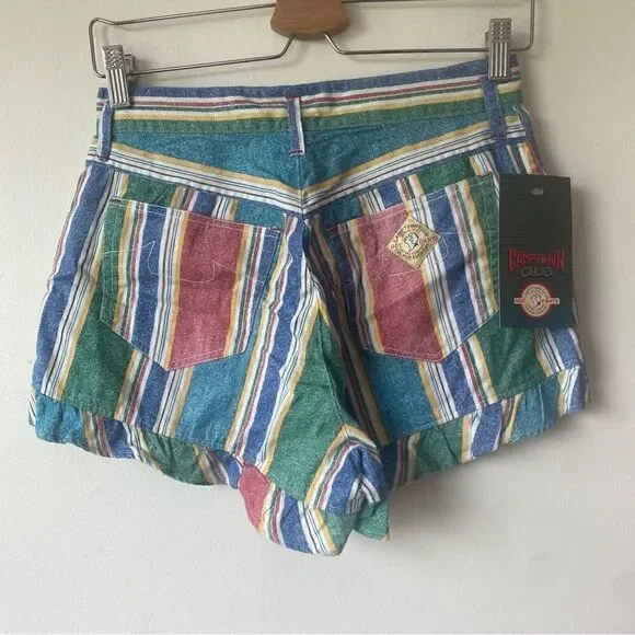 Camptown club vintage new with tag striped rainbow shorts - Picture 4 of 6
